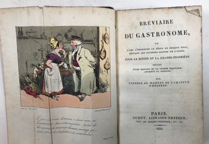 null MARTIN (A.). Manuel de l'amateur d'huitres. Paris, Audot, 1828. In-16 br.(déchirure...