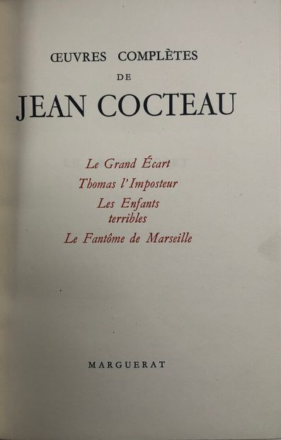 null GIRAUDOUX (J.). Théâtre complet.Frontispice C.Bérard.Ides et Calendes, 1945....