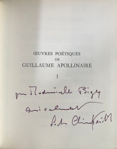 null APOLLINAIRE (G.). Poetic works. Ill. S. Chimkevitch. Nouvelle librairie de France,...