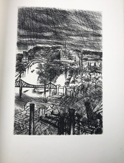 null VERHAEREN (E.). Engravings by A Jacquemin Club du livre, 1962. In-folio decorated...