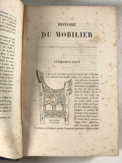 null JACQUEMART (Al.). Histoire du mobilier recherches et notes sur les objets d'art...