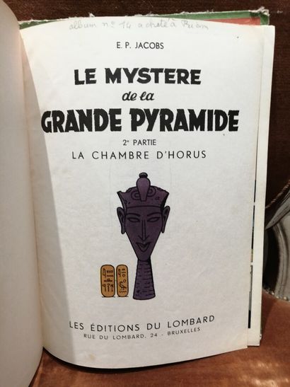 null JACOBS Edgar P. 

The mystery of the great pyramid 2 volumes 1954 one volume...