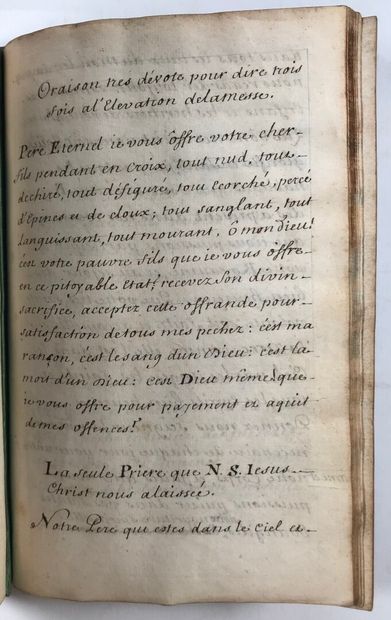 null OFFICE DE LA SAINTE VIERGE en latin et en François Paris, Josse, 1715. In-8...