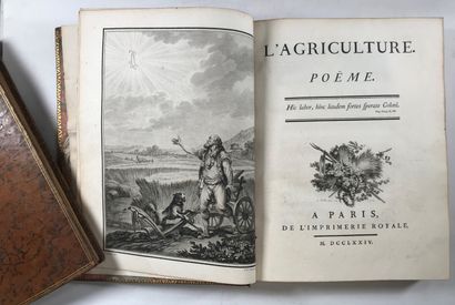 null ROSSET (Pierre Fulcrand de). L'Agriculture, poëme. Paris, Imprimerie Royale,...