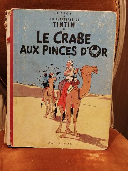null TINTIN : The Black Island copyright 1947 imp in France - The Crab with the Golden...