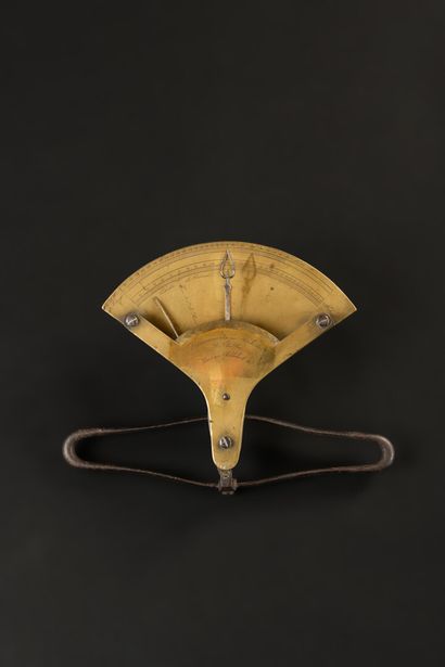 null Brass and steel dynamometer signed Armheiter. King's patent in Paris. Device...