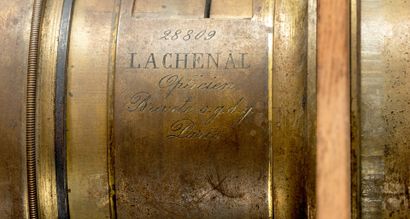 null LACHENAL Paris optician lens with its brass cover. 

End of XIX and beginning...