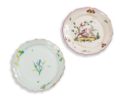null LUNEVILLE AND SCEAUX

Two earthenware plates, the Lunéville model decorated...