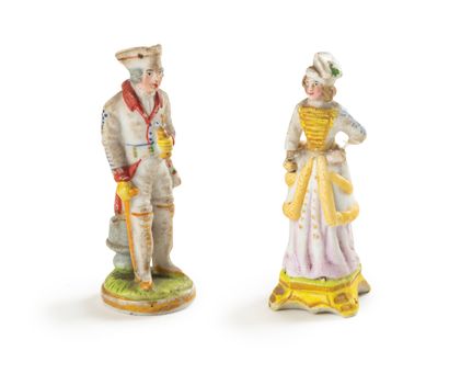 null GERMANY

Two small painted biscuit figurines representing for one of them Frederick...