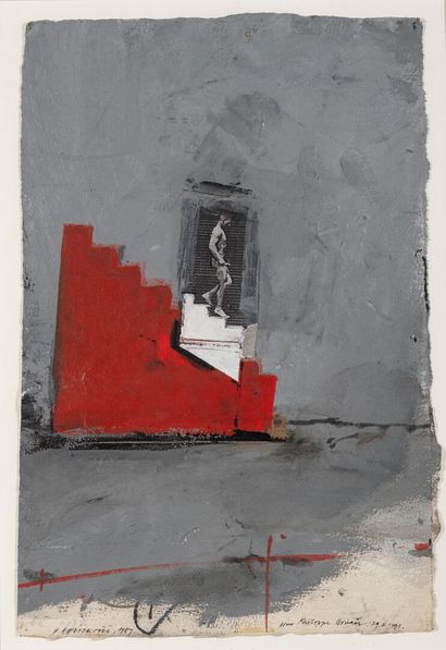 null Vladimir VELICKOVIC (1935-2019)

Man descending the stairs

Mixed media on paper...