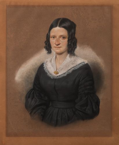 null Ecole FRANCAISE du XIXème siècle

Portrait de femme au col blanc

Gouache sur...