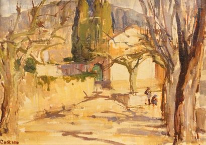null Louis GARIN (1888-1959)

Square with chestnut trees

Oil on paper signed lower...
