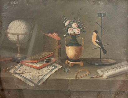 null Johann Rudolf LELONG (1779-1814), Attrib. to

Still life

Suite of four gouaches...