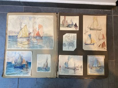 null Henri MILOCH (1898-1979)

Deux albums de croquis de dessins et aquarelles