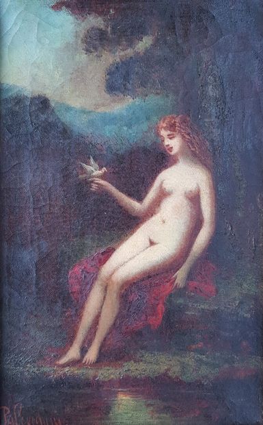 null PALEVICHNI (?)

Naked woman with a dove in a landscape

Oil on canvas signed...