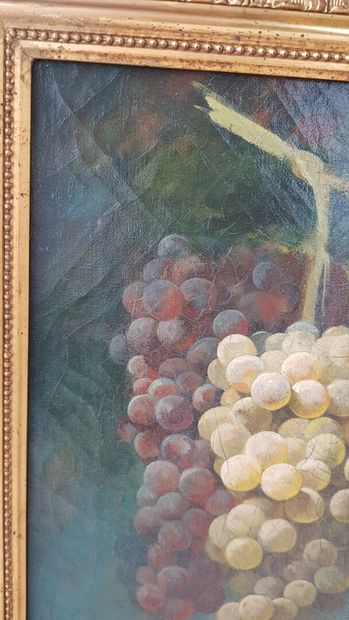 null French school of the 19th century

Bunch of grapes

Oil on canvas 

34,5 x 25...