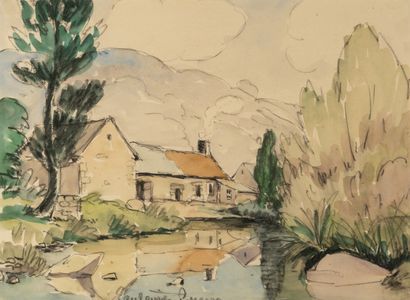 null Paul Émile PISSARRO (1884-1972)

House and Pond

Pencil and watercolour signed...