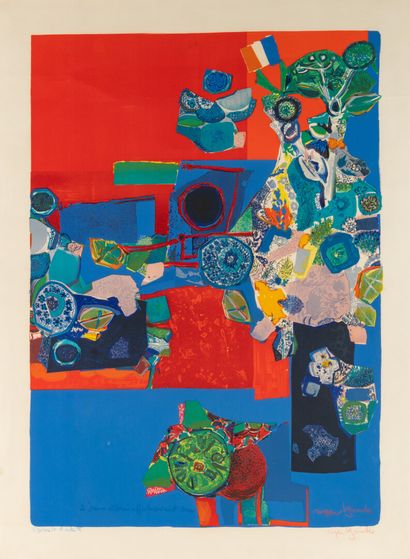 null Roger BEZOMBES (1913-1994)

TI FEI FEI (1987)

Lithographie en couleur. Signée...