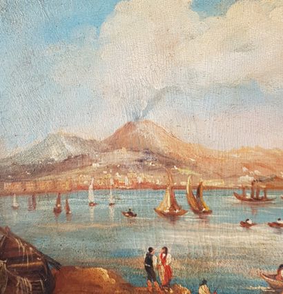 null Ecole italienne dans le goût du XVIIe siècle

Vue de Naples

Port antique

Deux...