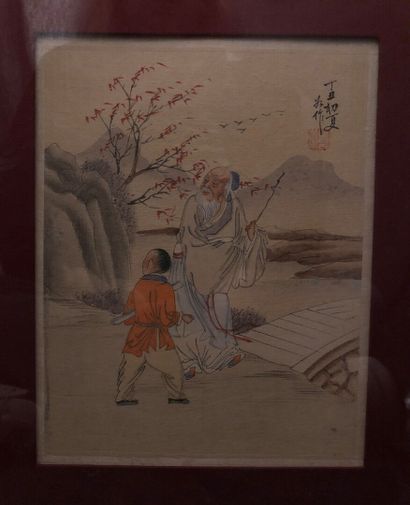 null Oriental School

Three drawings on rice paper representing the daily life between...