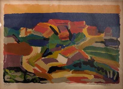 null Pierre AMBROGIANI (1907-1985) after

Landscape

Lithograph in colours, signed...