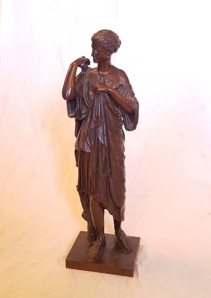 null Draped Woman in the Antique Style

Bronze group with brown platinum bearing...