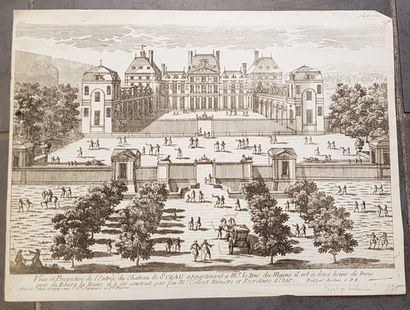 null SCEAUX Château de

Ensemble de 8 estampes en noir vue du château et des jardins...