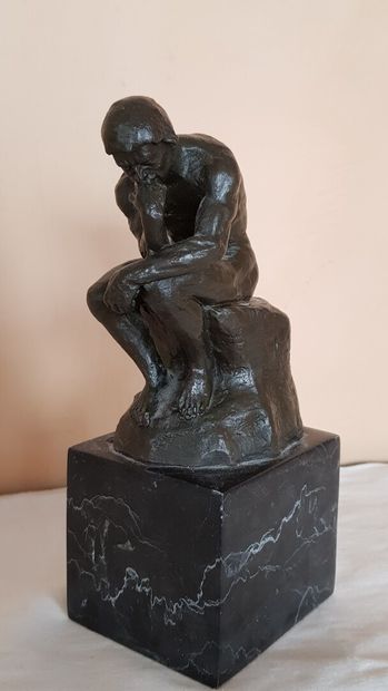null 20th century school

The Thinker

Bronze with green patina on marble base 

Height...