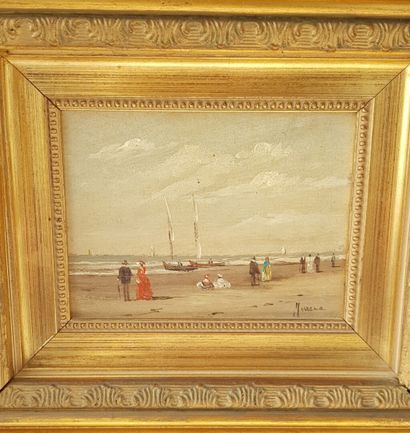 null JEVRANA (?)

View of a Norman beach

Oil on panel signed lower right

9 x 12...