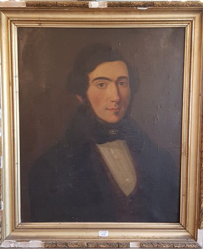 null French school of the 19th century

Portrait of a man 

Oil on canvas signed...