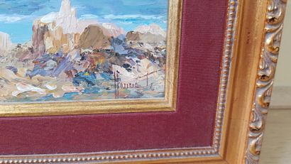 null Modern school

Ajaccio Sacred Land

Oil on panel signed lower right, annotated...