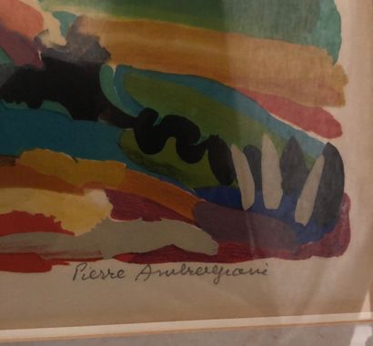 null Pierre AMBROGIANI (1907-1985) d'après

Paysage

Lithographie en couleurs, signée...