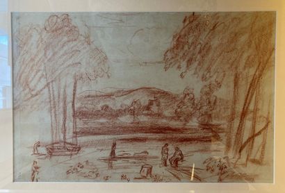 null FRENCH SCHOOL circa 1900

Landscape with trees

Sanguine

23 x 43 cm
