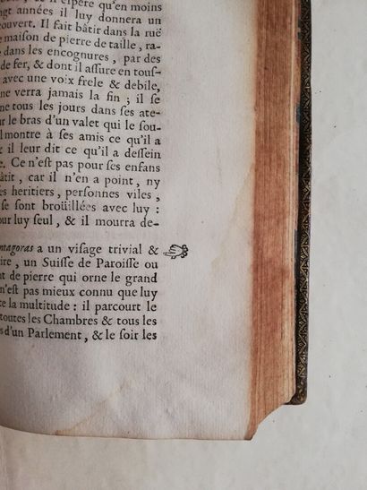 null LA BRUYERE (J.). Les caractères de Théophraste translated from the Greek, with...