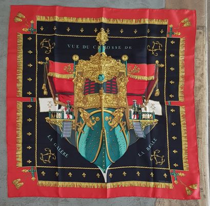 null Lot of silk scarves including HERMES (View of the carriage of the galley la...