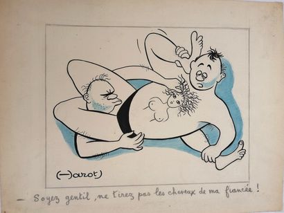 null AROT

LA FIANCEE

Encre de Chine et aquarelle bleue signée en bas à gauche et...