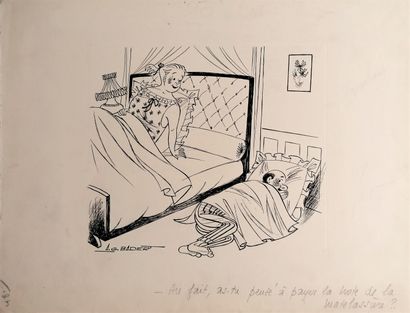 null Albert Georges BADERT (1914-1994)

THE MATTRESS

Indian ink signed and captioned...