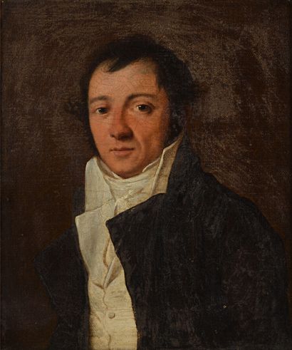 null Henri Nicolas VAN GORP (1756-1819), attribué à

Portrait d'homme en redingote

Huile...