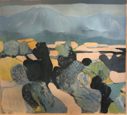null Roger MUHL (1929-2008) d'après

Montagne et paysage

Lithographie en couleurs...