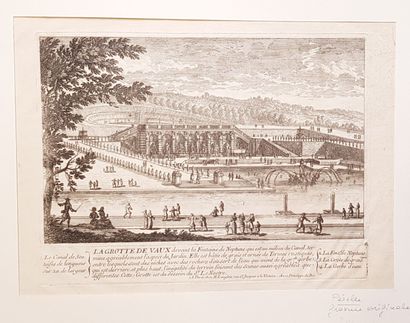 null LOT de 9 estampes divers des XVI au XIXème siècle : 

Jardin de Fromont, Vue...