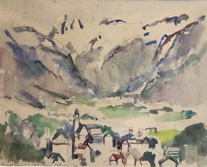 null Ghislain UHRY (1932)

Vue de village de montagne

Crayon et aquarelle annoté...