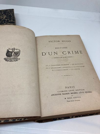 null Victor HUGO

The Story of a Crime

Editions 1877 and 1878, Paris Calmann Lévy...