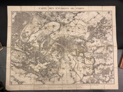 null 7 cartes et plans des environs de Paris :

- Série de 4 plans établis de 1820...