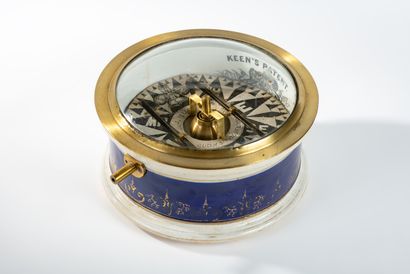 null Rare « keen's patent » compas sec de marine anglais signé « J.Hughes Queen St...