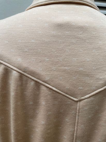 null COURRÈGES Paris Couture Futur, circa 1968

Robe en jersey de laine beige façonné...