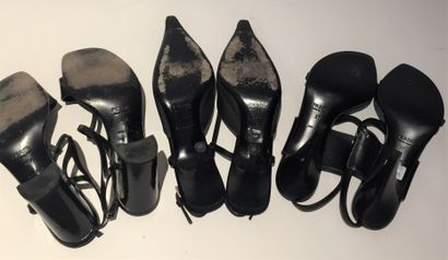 null PRADA

Lot de trois paires de sandales à talons :

- Une paire de slingbacks...