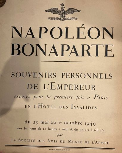 null "NAPOLEON BONAPARTE Souvenirs Personnels de l'Empereur"

Affiche de l' Exposition...