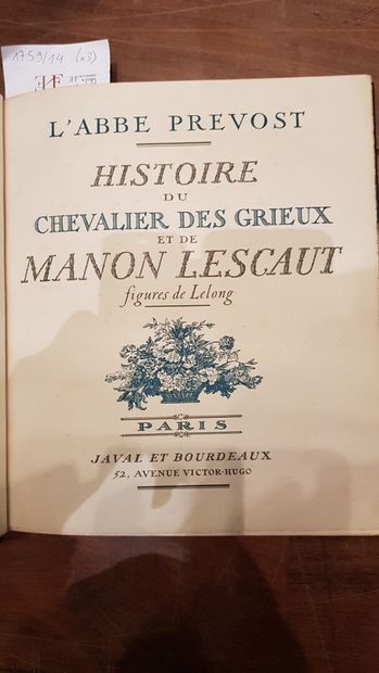 null Mémoires de Jacques Casanova de Seingalt 1755-1772, Gibert Jeune, 1950, 2 volumes...