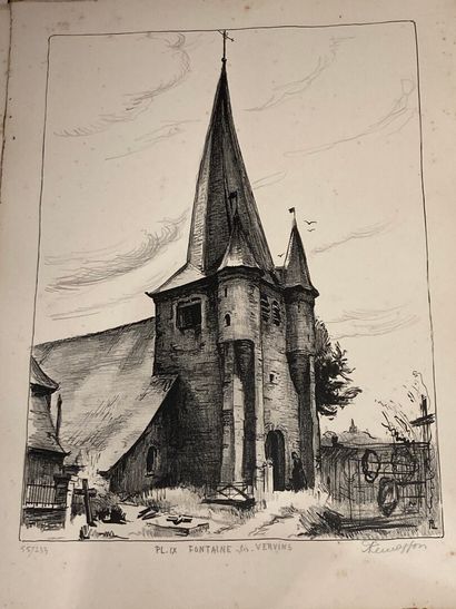 null "Les Eglises fortifiées de la Thiérache"

30 lithographies originales d'Albert...