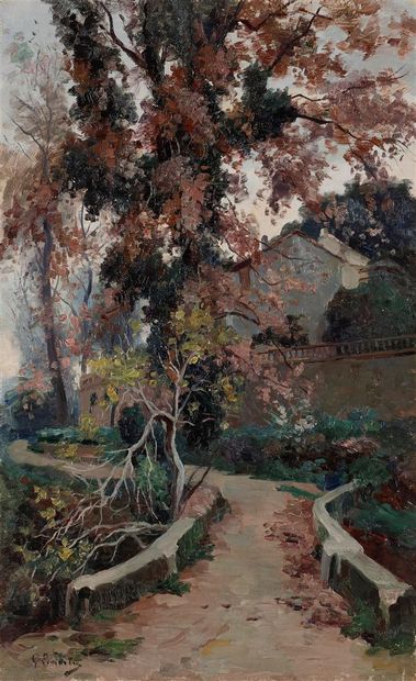null Gustave LEMAITRE (1862-1920)

Pont sous les arbres

Huile sur toile signée en...